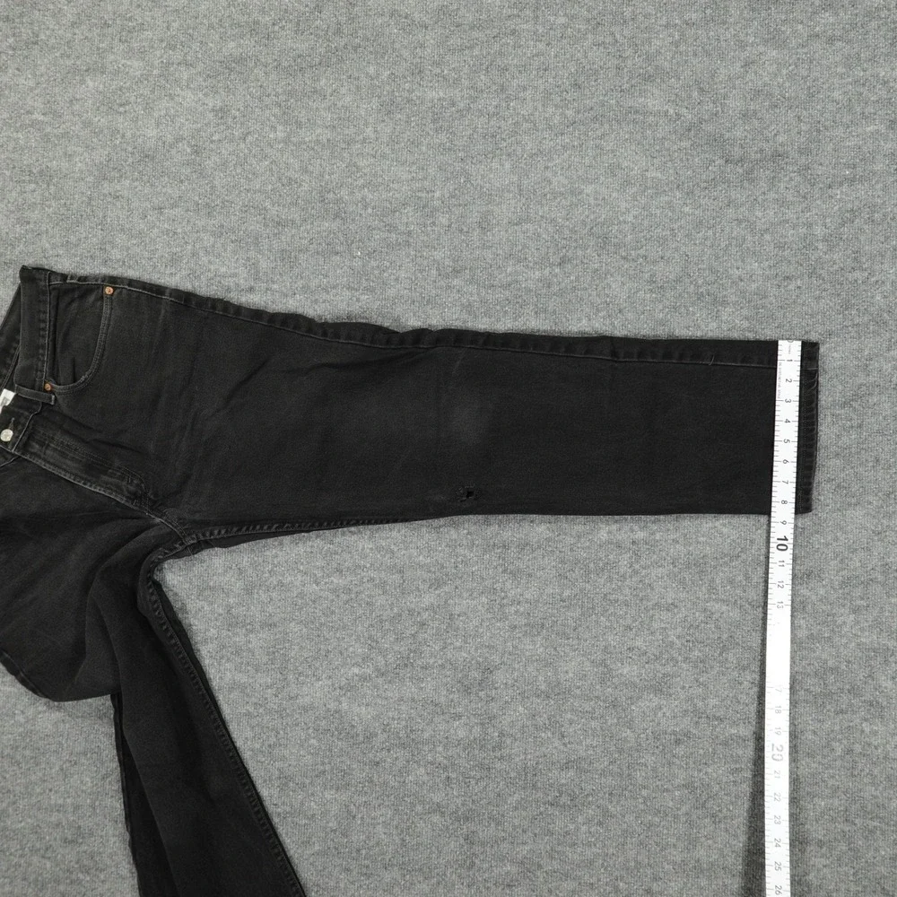 Vintage Levis 505 Mens Jeans Regular Straight Black Dark Y2K 36x32 (Tag 38x32)